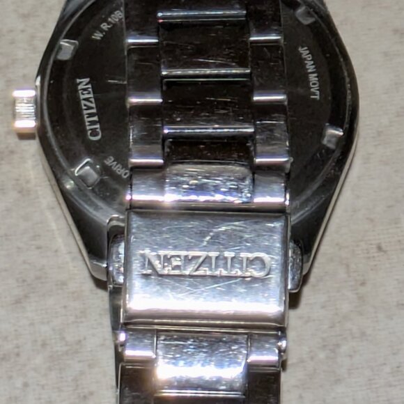 Citizen Eco-Drive Blue Diamond Dial Watch Sapphire Crystal - Picture 6 of 6